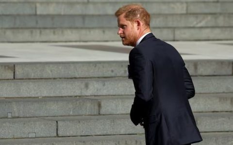 britain s prince harry arrives at st paul s cathedral in london britain may 8 2024 photo reuters